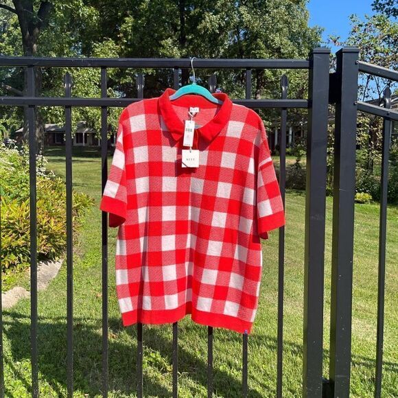 Anthropologie KULE The Brie Knit Sweater Polo Shirt NWT - Picture 8 of 13